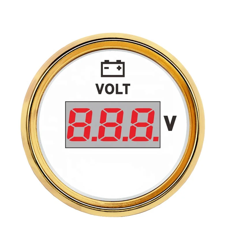 52mm Car Boat Truck Motorcycle Digital Voltmeter Voltage Gauge Meter 8-32V With Backlight