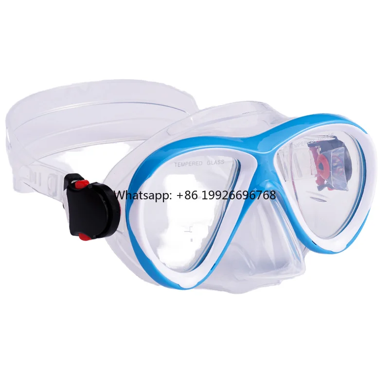 

Anti Fog & Leak Waterproof Silicone Snorkel Mask with Tempered Glass for Underwater Diving Equipment Scuba Diving Gear Manufactu
