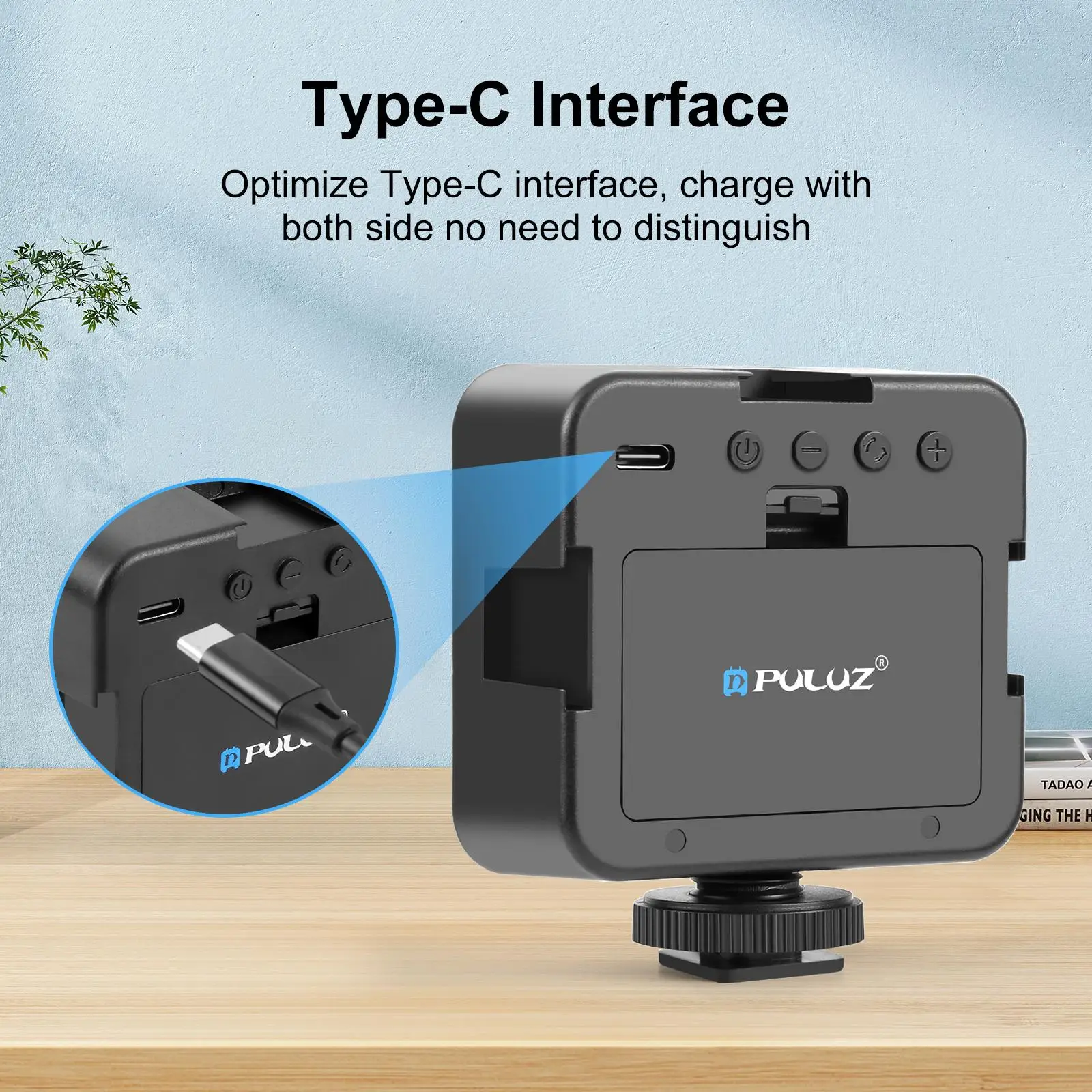 PULUZ 100 LED 5W 3-color 2900-6500K درجة حرارة قابلة للتعديل فيديو الربط 240LM ملء الضوء للكاميرا/كاميرا الفيديو