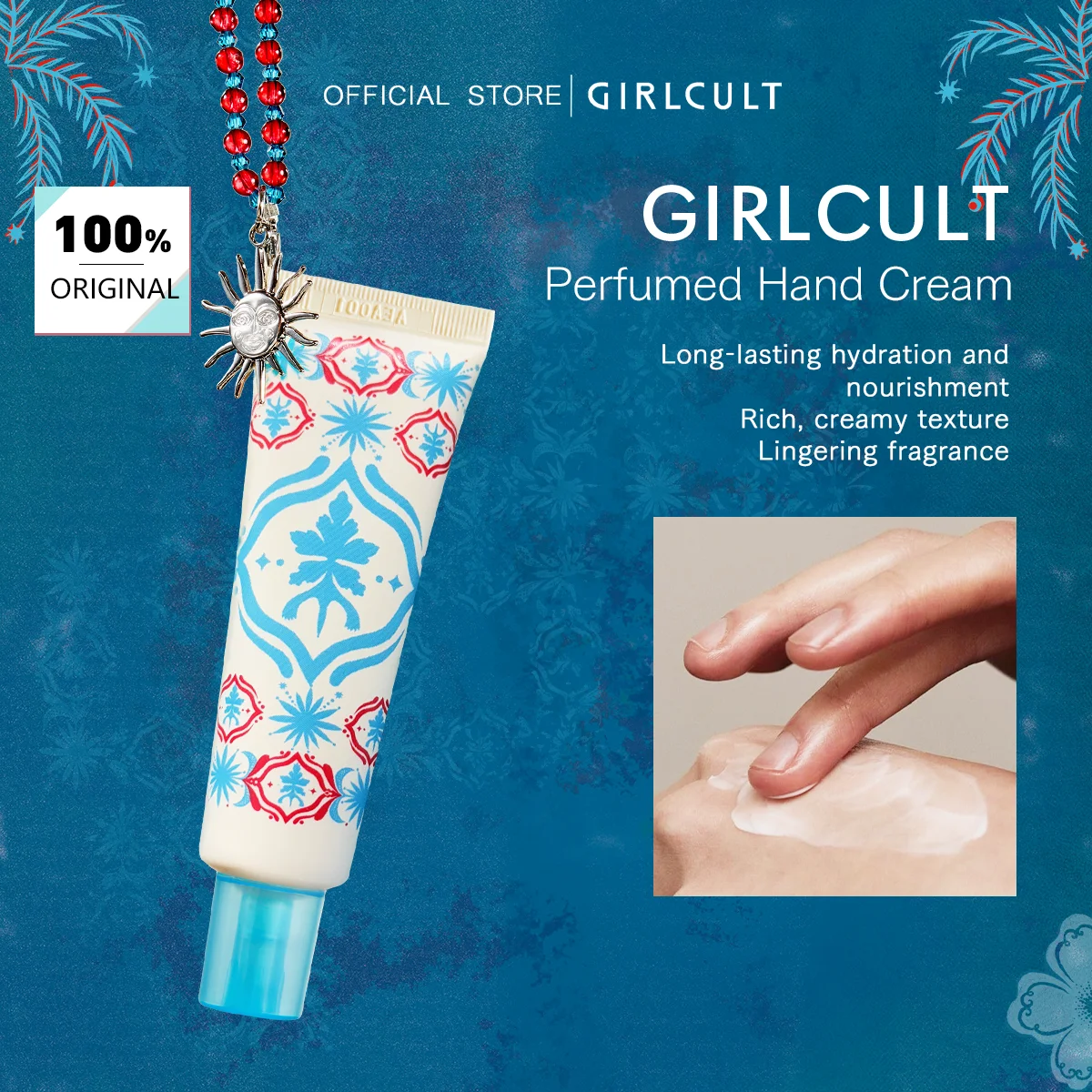 

Girlcult Perfumed Hand Cream With Keychain,Charm Edition,Cream Texture,Hydrating & Nourishing,On-The-Go Use,Gift Choice,Present