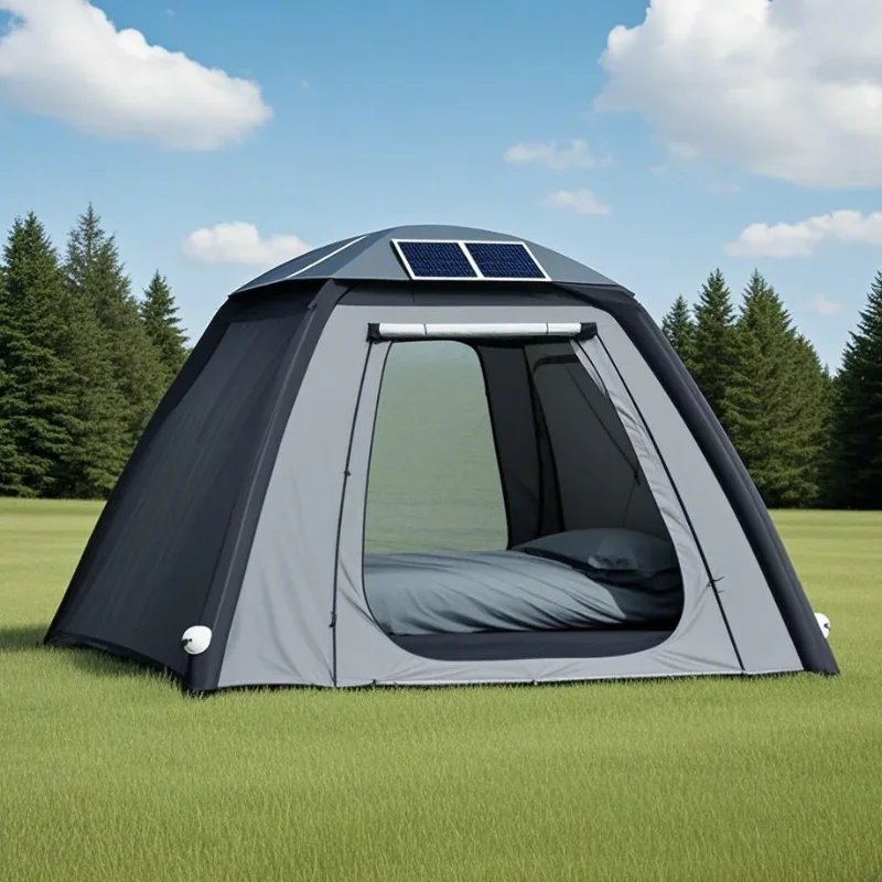 Barraca solar inflável personalizada da barraca solar da barraca movida a energia solar do coelho da fogo para a caminhada da festaCustom