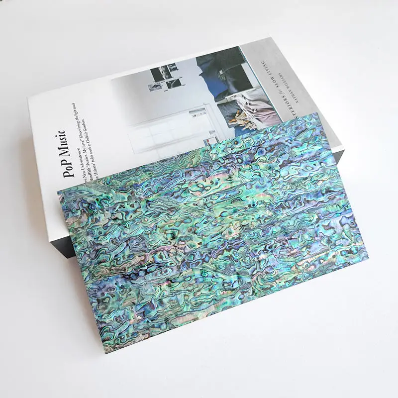 

1 шт. 240x140 мм ламинат из натурального перламутра (раковина морского ушка) для рукоделия, декора дома, инкрустации