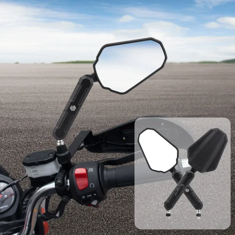 

Motorcycle Rear View Mirror Side Mirrors Rearview Mirrors for KTM ADV HONDA KAWASAKI Versys KLR650 Benelli TRK Rally Universal
