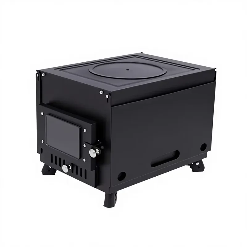 Foldable Stainless Steel Wood Burning Stove Portable Smokeless Camping Grill for Outdoor Picnic BBQ Cooking Gear Portable