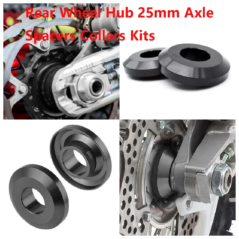 

Fits for Husqvarna FC FX TC TX 250 300 350 450 FS450 2015-2022 Motorcycle Rear Wheel Hub 25mm Axle Spacers Collars Upgrade Kits