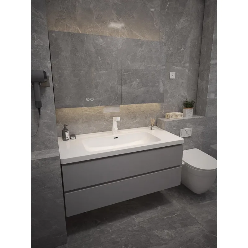 

Окрашенный шкафчик для ванной, умывальник для туалета, раковина для умывания, встроенный керамический умывальник.