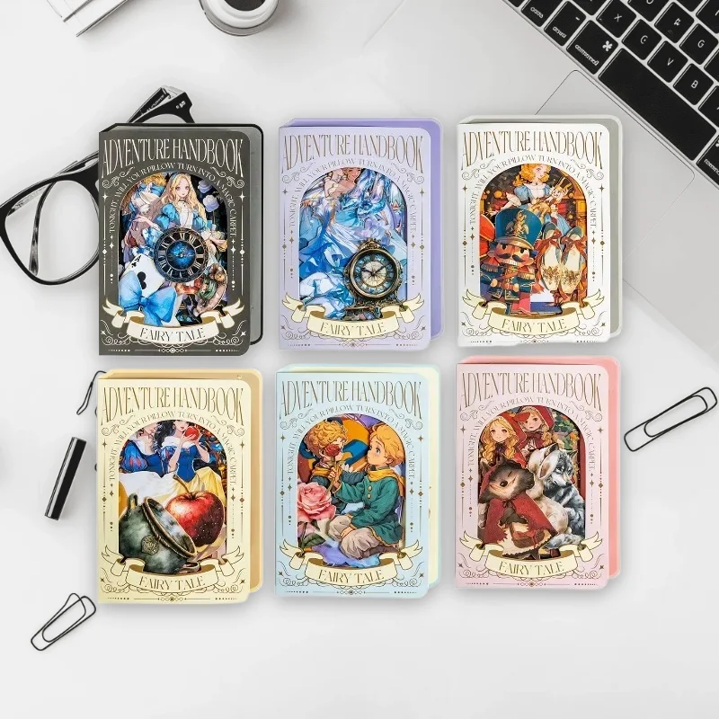 

15 листов наклейки с сказочными приключениями, твердые наклейки с белыми краями для школьных журналов и канцелярских принадлежностей для рукоделия