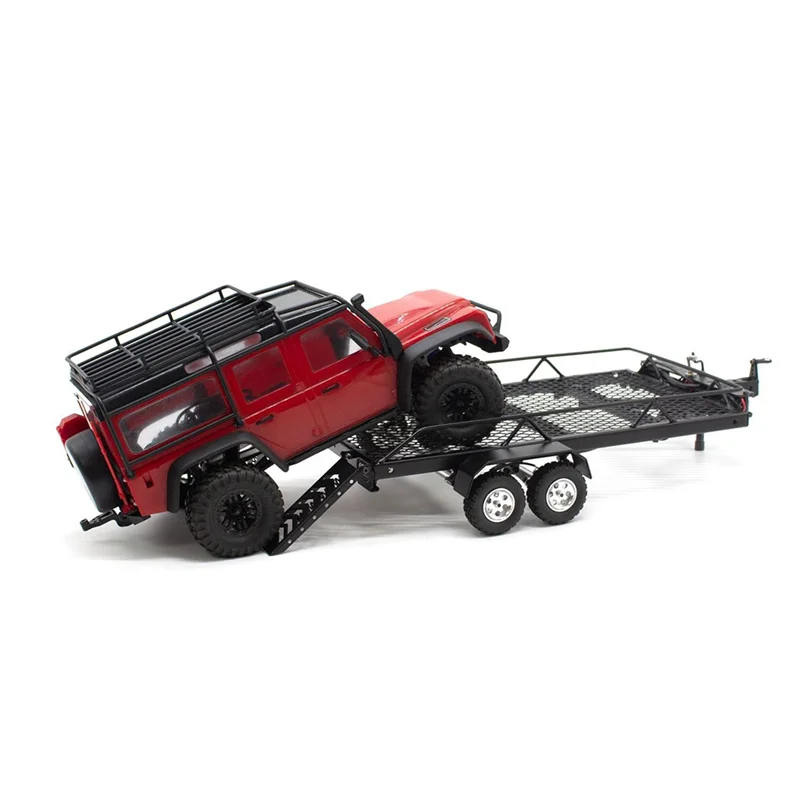 A04F-RC mejora de coche marco de remolque de elevación y bajada de Metal con Kit de grupo de lámparas para 1/18 Trx4m Scx24 Fms24 accesorios RC
