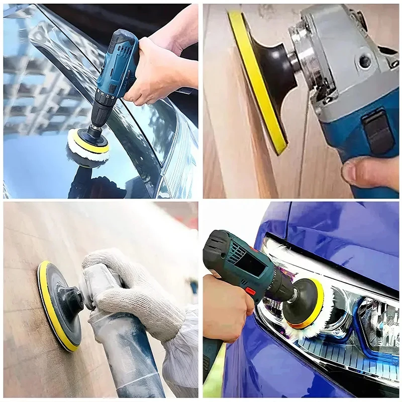 3/4/5/6/7 Zoll Schleifscheiben-Trägerplatte M10 M14 Gewinde Polierpad Klett-Schleifpad für Winkelschleifer Autopolierer – Detail 14