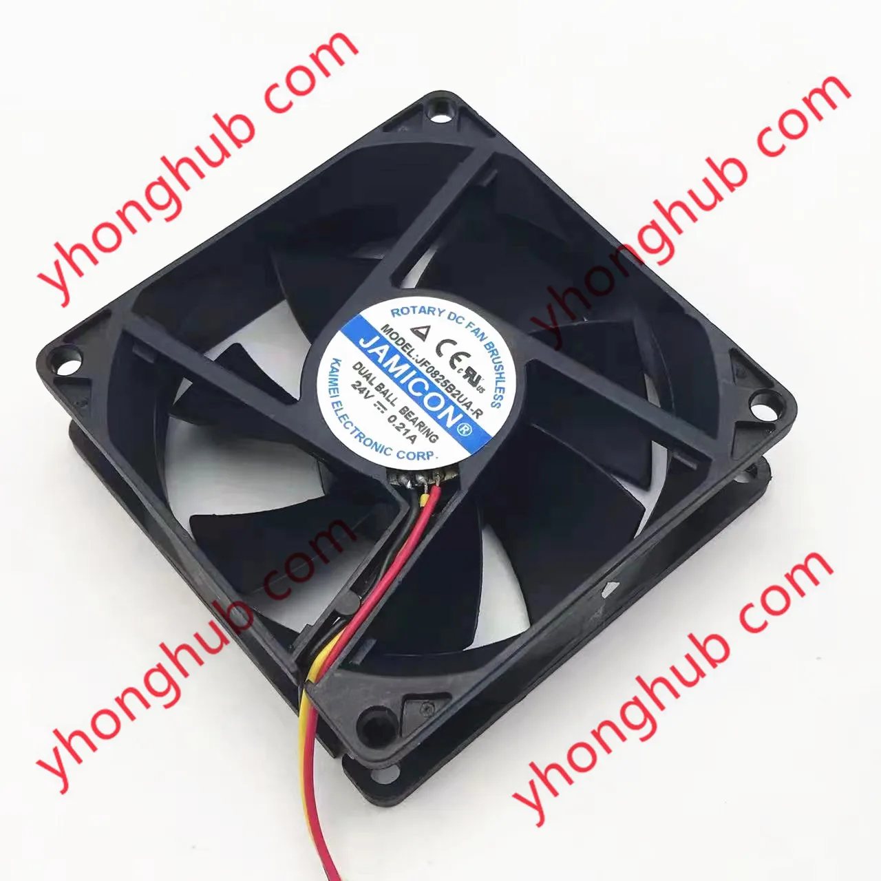 

Jamicon JF0825B2UA-R DC 24V 0.21A 3-wire 80x80x25mm Server Cooling Fan