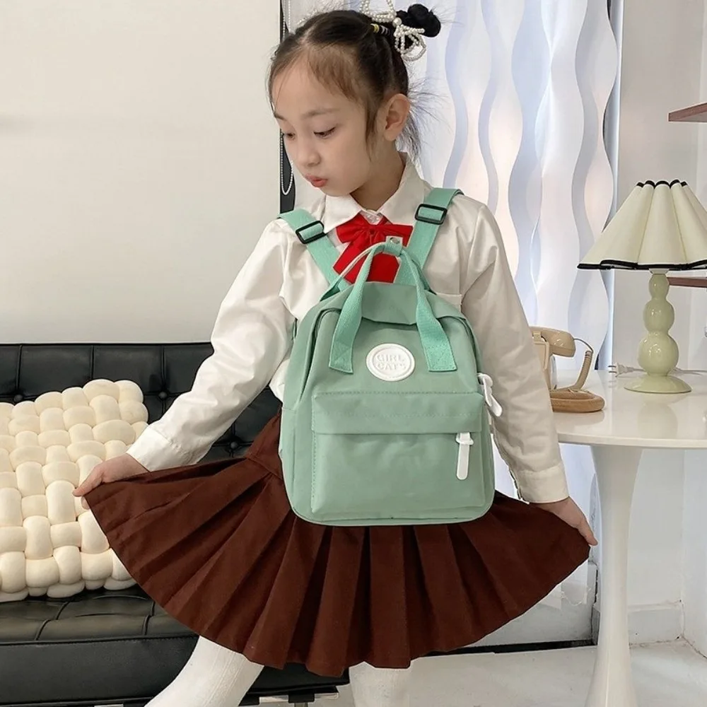 Сплошной цвет детский рюкзак из ткани Оксфорд противоугонная школьная сумка для студентов многофункциональный холщовый рюкзак для детей
