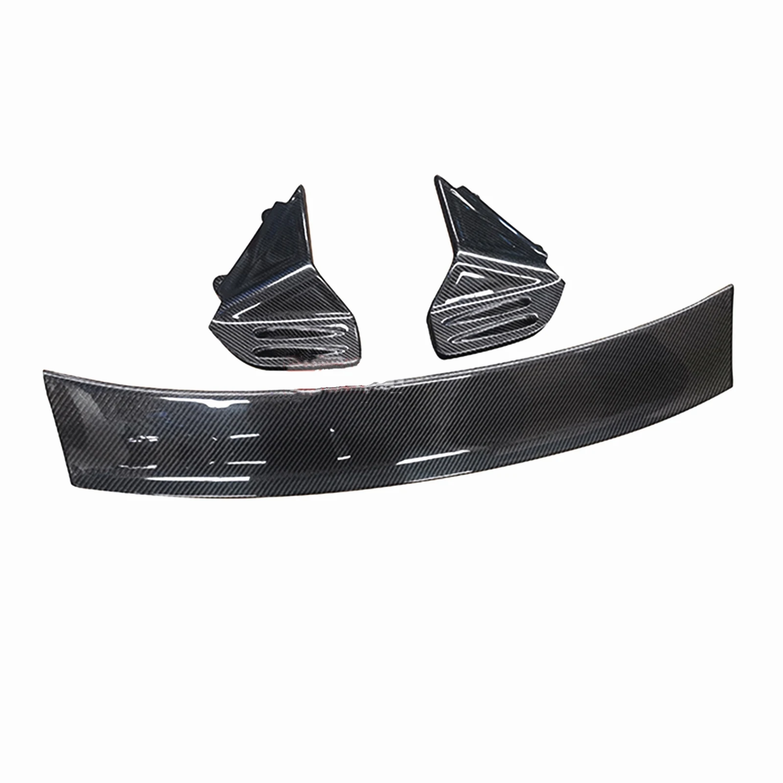 Carbon Fiber Car Rear Roof Wing Trunk Lid Window Spoiler Upper Splitter Lip For Mini Cooper S R55 R56 R57 R58 R59 2007-2014