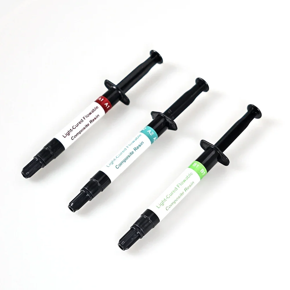 SYJH الأسنان 2.5 جرام A1/A2/A3/A3.5/B1 تدفق مركب الضوء علاج الراتنج تدفق السوائل التصاق طبيب الأسنان مواد التعبئة الترميمية #5