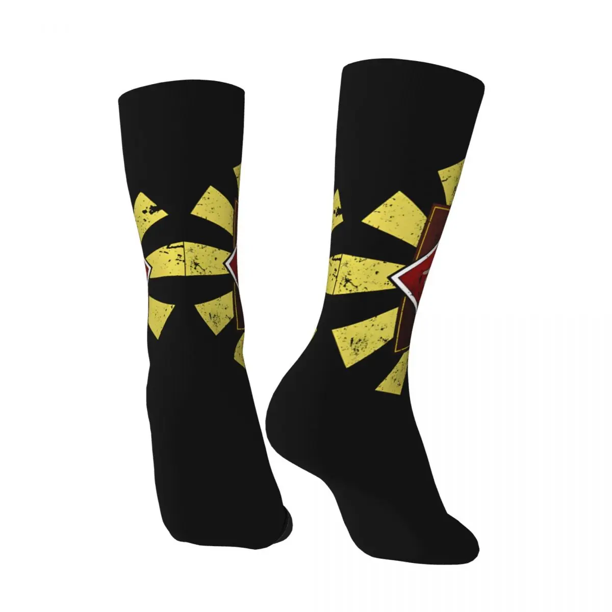 Vintage Unbelievable Men's compression Socks Unisex Shinra Corporation Street Style Seamless Printed Novelty Crew Sock