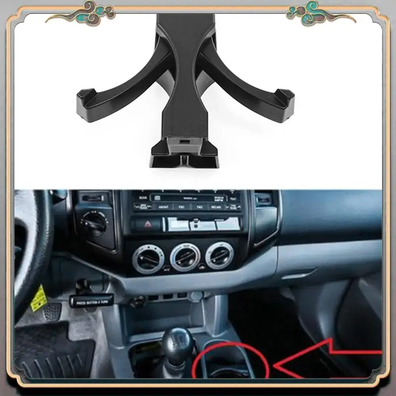 Reliable-Car Cup Holder Divider Inserted Into The Center Console Black For Toyota Tacoma 2005-2010 Sequoia 2008-2018