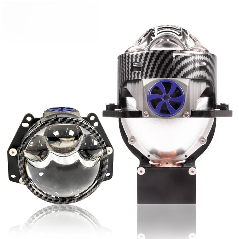 

180W P93 Copper Gear Triple Laser 3-Inch Bi-LED Projector Lens Dual Fan 90W Direct Beam Car LED Headlight
