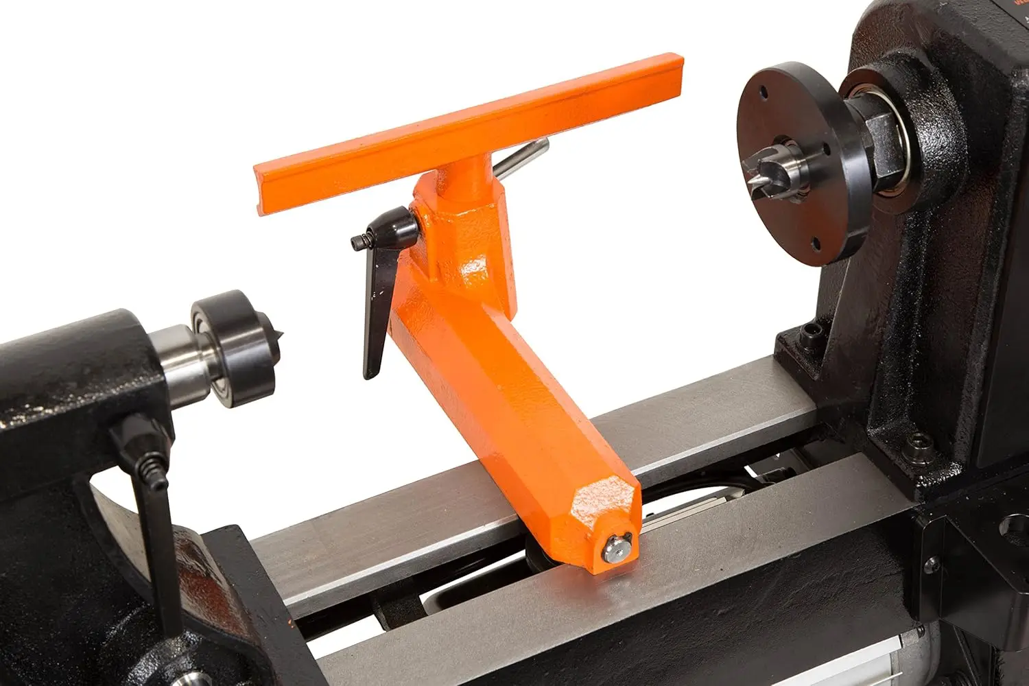 LA3424 4.5-Amp 12 بوصة × 18 بوصة 5 سرعات 520، 900، 1400، 2150، أو 3400 دورة في الدقيقة مخرطة خشبية على سطح الطاولة