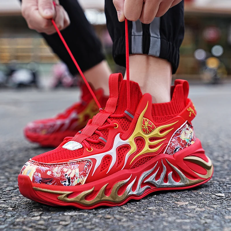 

Unisex running shoes Four Seasons Breathable Thick-sole non-slip casual Sports Shoes Fashion outdoor men's mesh light sneakers