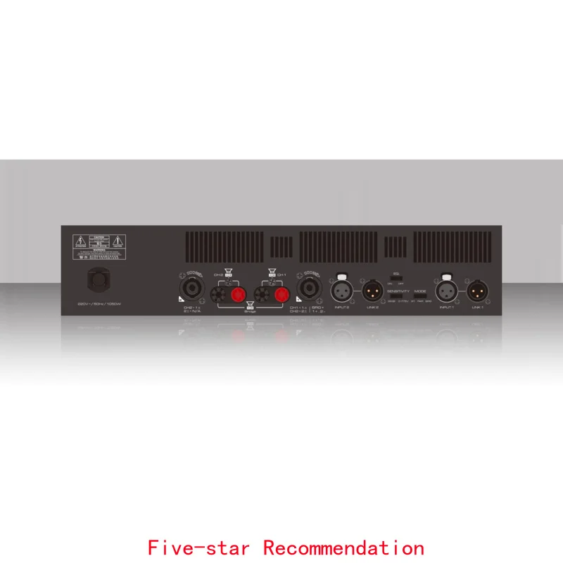 GT802 Professional Power Amplifier, High Efficiency Class I Module, 800W 8Ω Stereo, Toroidal PSU, High CMRR for Entertainment V