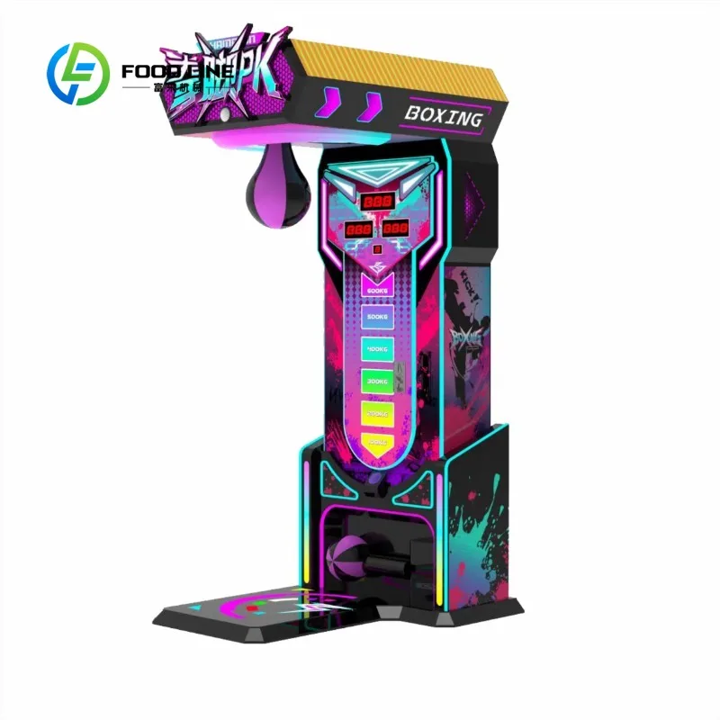 Customized Indoor Coin Operated Boxing Punch Machine Kick & Punch Arcade Game Machine for Game Center Business Use