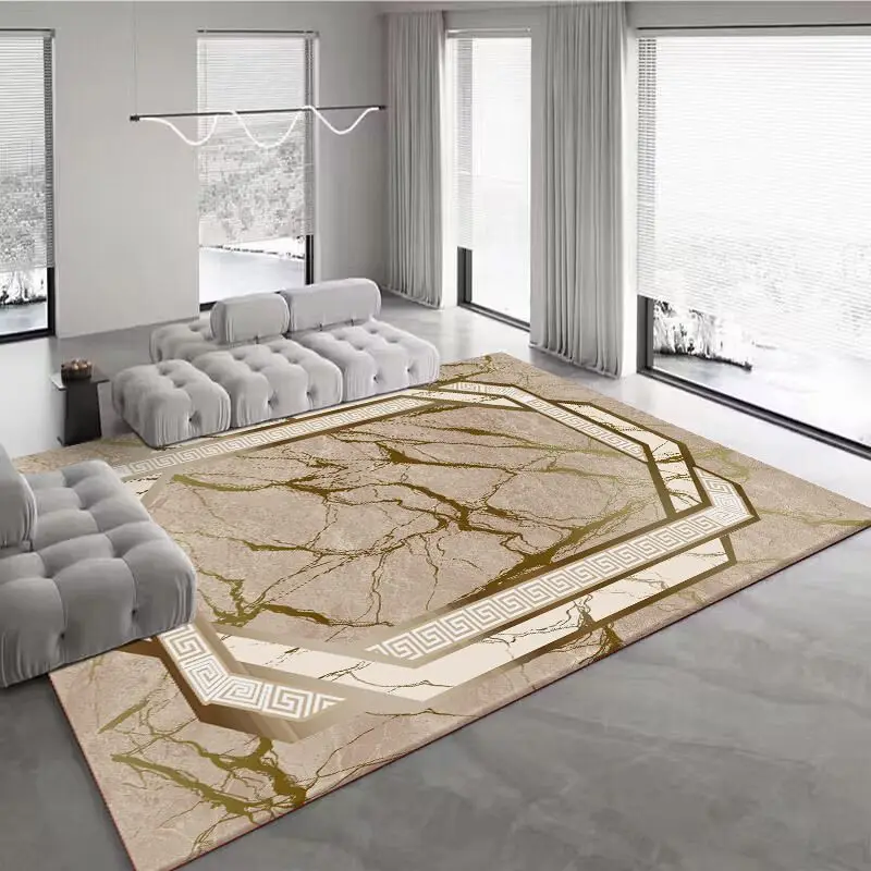 New Chinese Nordic Style Living Room Sofa Carpet Decoration Bedroom Non-slip Washable Floor Mats High-end Soft Fluffy Office Rug