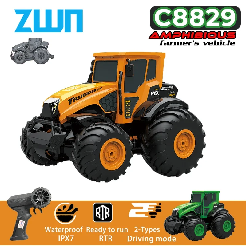 jjrc-c8829-rc-car-amphibious-tractor-24g-full-scale-4wd-rtr-off-road-and-waterproof-remote-control-farmer-vehicle-toys-for-kid