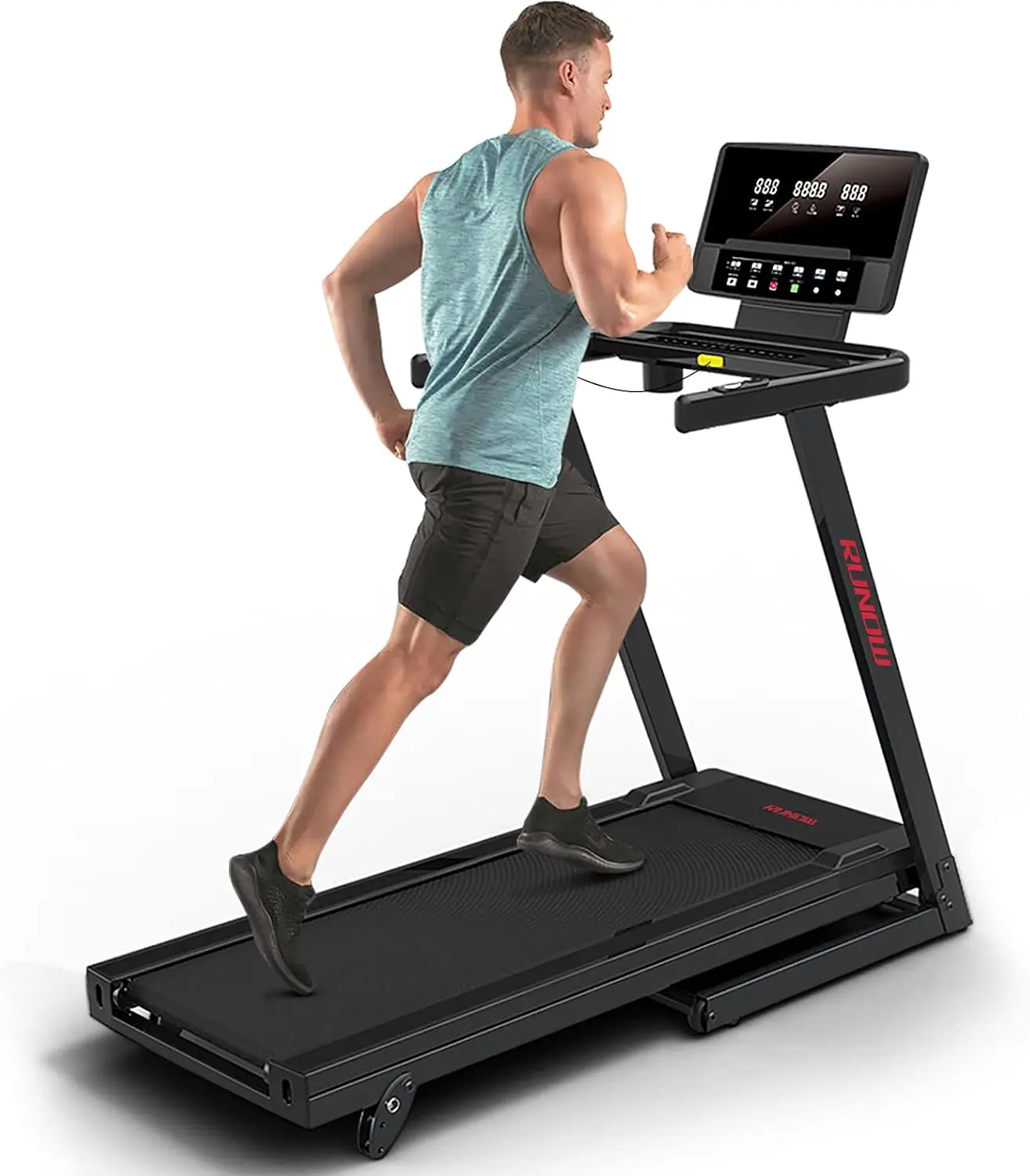 Treadmill with Incline, Perfect as Treadmills for Home Walking and Running, Foldable Treadmill Support Bluetooth