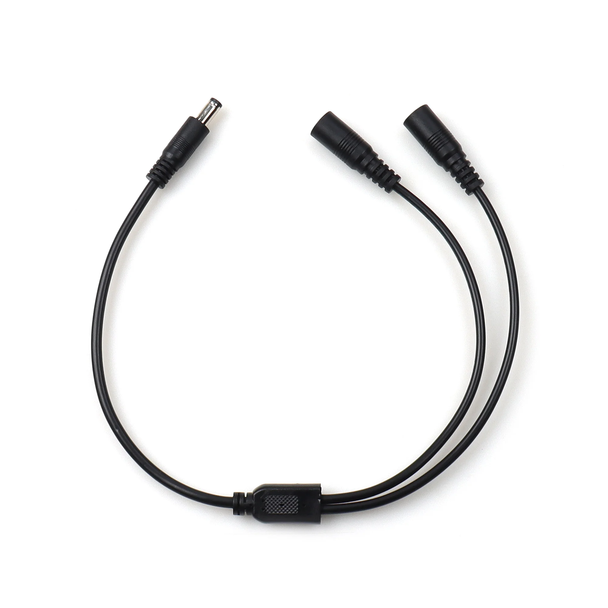 Black DC5521 male to 2/3/4 DC5521 Female Splitter Cable for CCTV Surveillance Cameras Surveillance Routers DVR and More