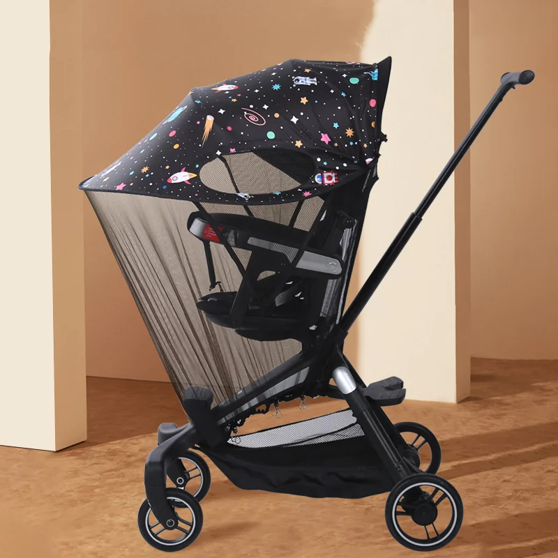 Strollers, Awnings, Children, Universal Strollers, Mosquito Nets, Summer Mesh, Wind, Flies, and Insects 99% Safety Seats