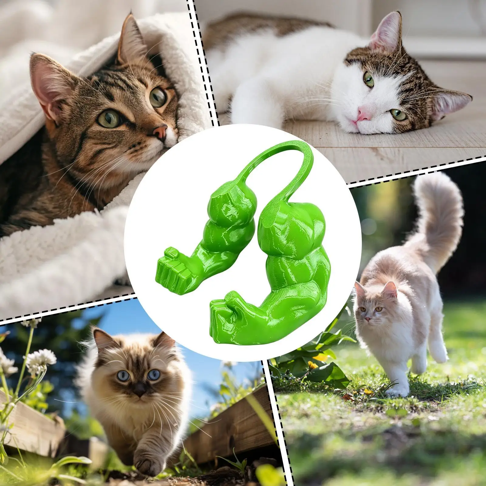 3D-gedrucktes Kostüm mit Muskulösen Armen für Haustiere, Lustiges Cosplay-Accessoire für Katzen und kleine Hunde, Urkomisches Halloween-Party-Foto – Detail 15