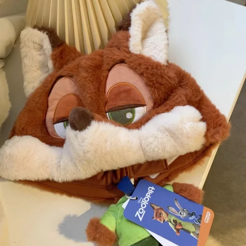 Zootopia Judy Nick Hoed Pluizige Softed Pop Winter Warmte Cap Cartoon Verstelbare Hoed Randapparatuur Speelgoed Accessoires Vriend Gift