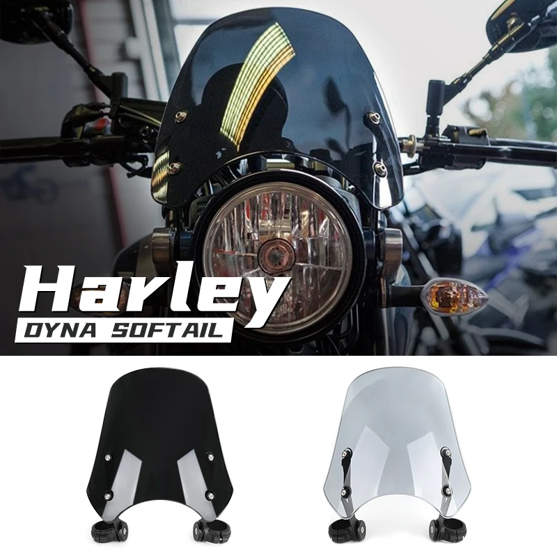 

Ветровое стекло Topteng из ABS-пластика для мотоциклов Harley Dyna Softail