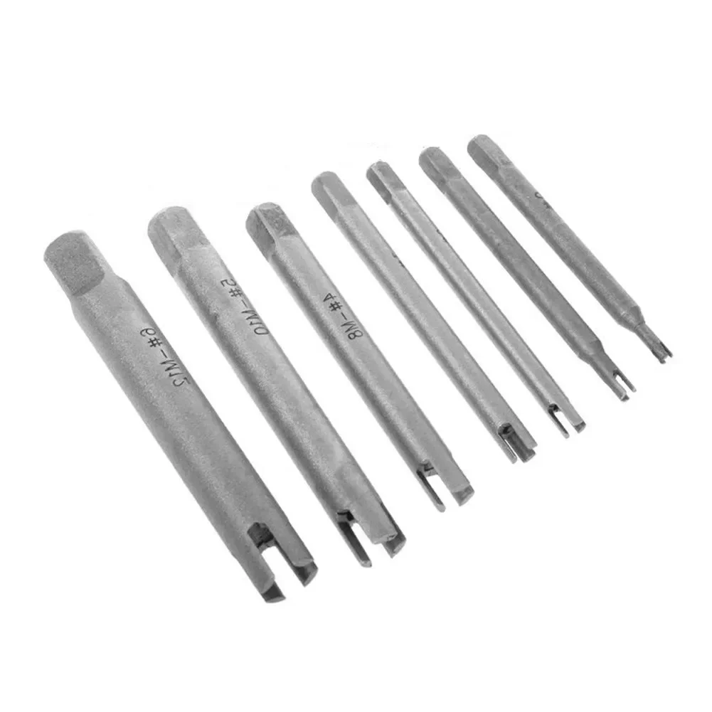 M3-M12 Screw Tap Extractor Steel Broken Head Taps Remover Stripped Screw Taps Extractor Set Screw Remover Tools Drill-Bits