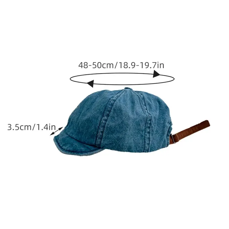 Denim Baby Baseball Caps Korean Style Soft Brim Boy Girl Peaked Cap Vintage SummerToddler Kids Sunscreen Hat