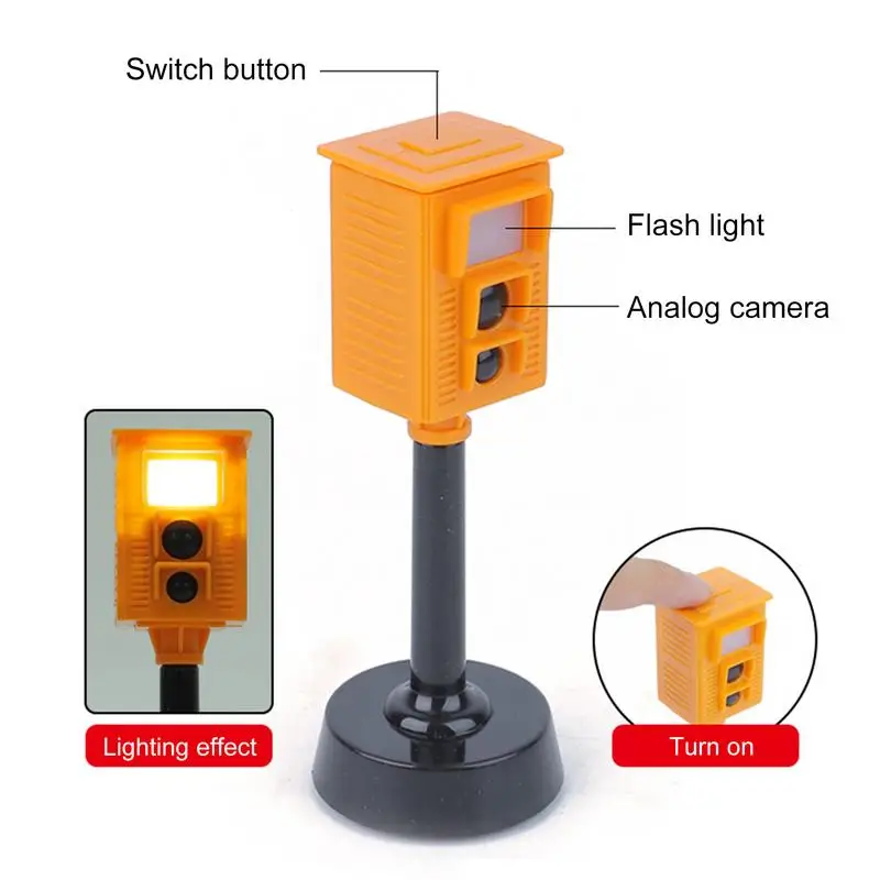 Mini Traffic Signs Road Light Block With Sound LED Children Safety Educational Kids Puzzle Traffic Light Toys Boys Girls Gifts