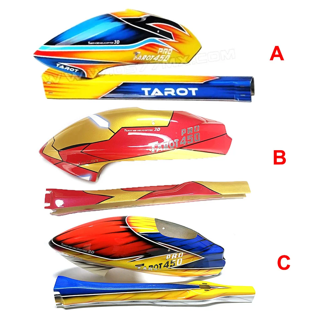 Original Tarot 450 Glass Fiber Canopy for Align trex 450 Pro DFC Helicopter