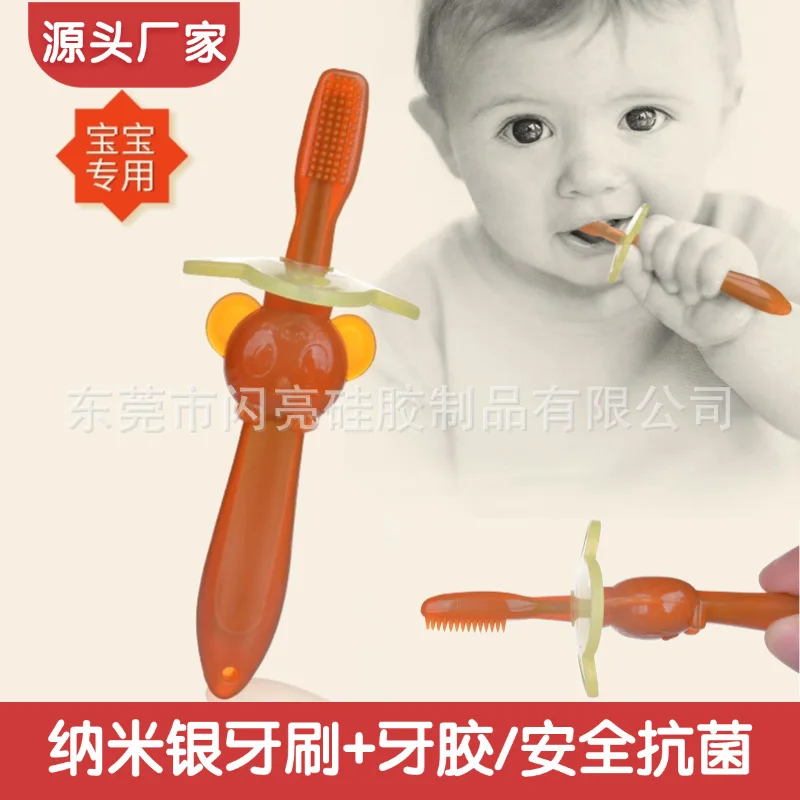Kids Baby Toothbrushes Soft Silicone Training Toothbrush Baby Children Oral Care Tooth Brush Tool Infant Brush Tool
