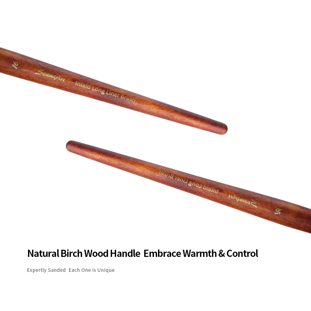 SeamiArt 1 قطعة فرشاة بطانة طويلة مرصعة بالألوان المائية الكلاسيكية من النايلون فرشاة رسم المناظر الطبيعية للوازم الفنية #5