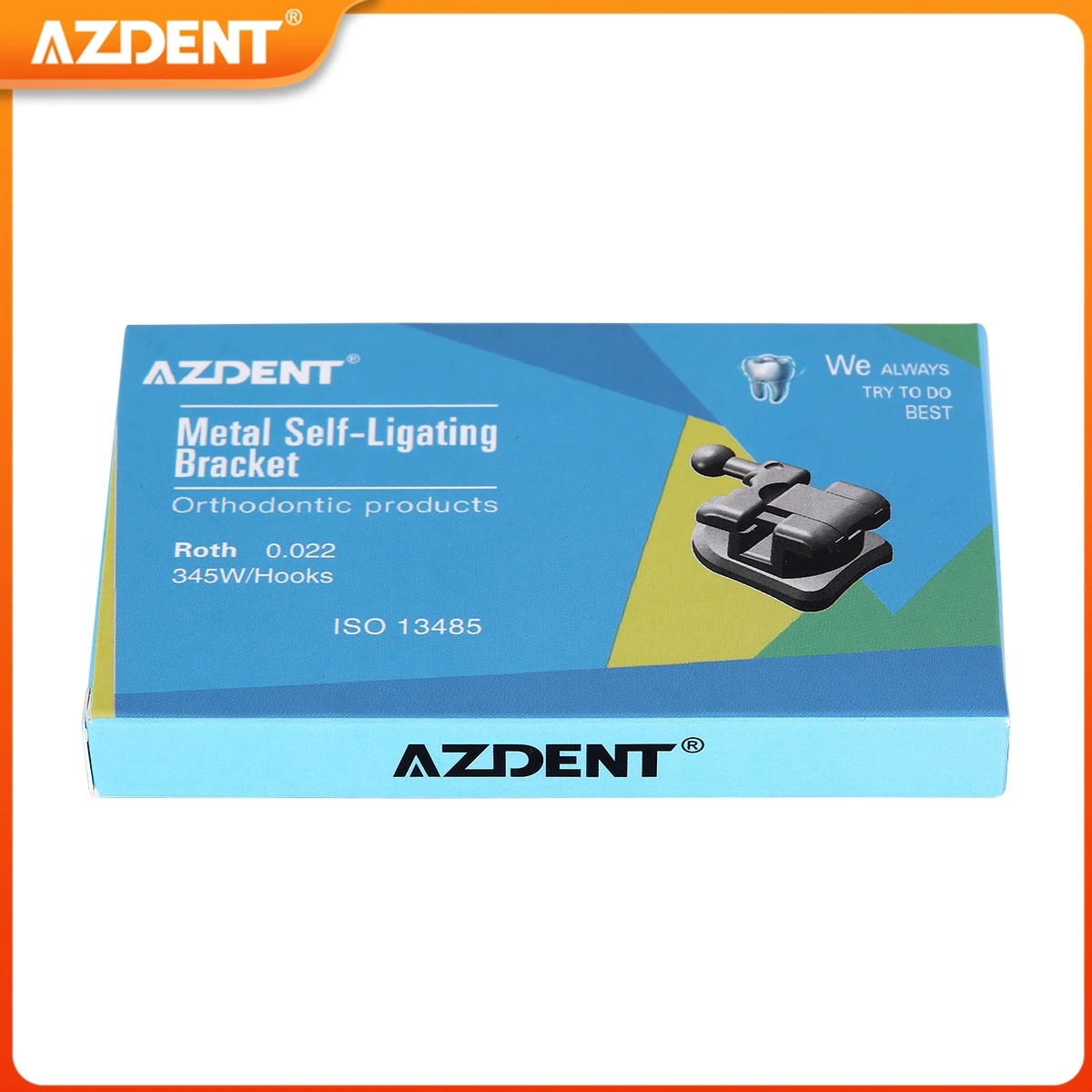 3 cajas de soportes de ortodoncia Dental AZDENT, soportes autoligados, Mini Roth/MBT 0,022 ganchos 3 4 5 y tubos bucales, Base monobloque MIM