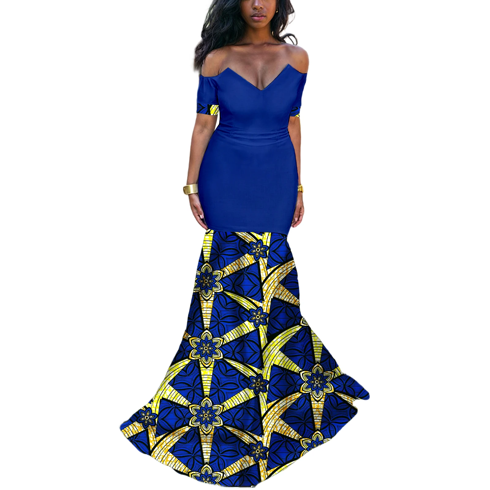 

African Dresses for Women Casual Traditional Casual Dashiki Wedding Party Dress