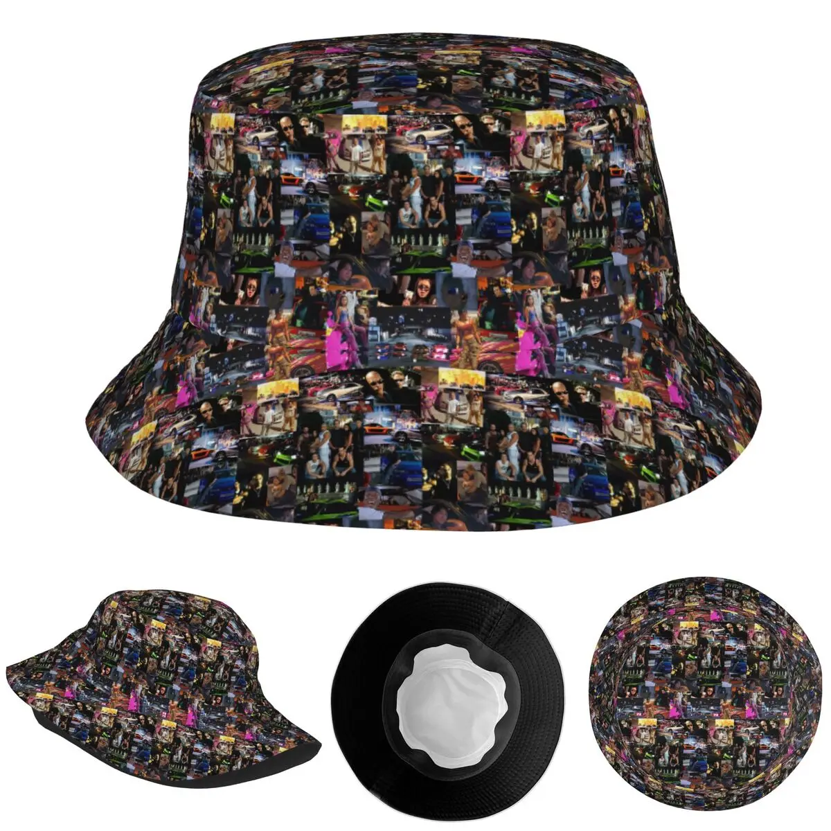

Шляпа-ведро с коллажем и веселым коллажем, панамская шляпа, детские рыбацкие шапки Боб на лето, шапки для рыбалки, мужские и женские шапки
