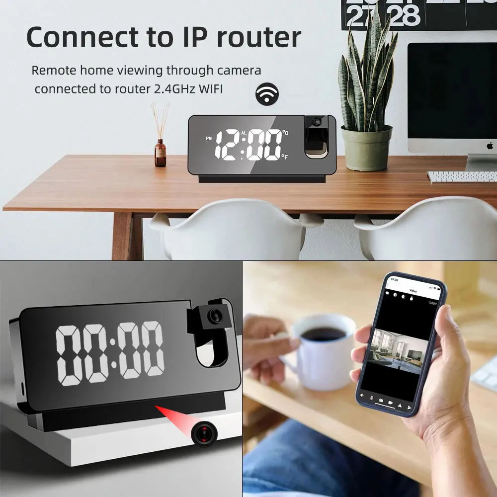 Mini Camera HD 4K WiFi Wireless Camera IP Secret Recorder Security Protection Monitoring Alarm Remote Viewing Motion Detection L