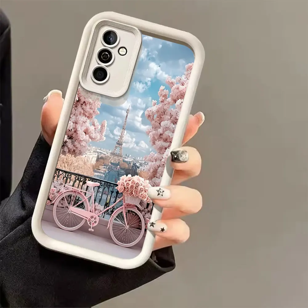 French Landscape Phone Case For Samsung Galaxy A73 A72 A71 A56 A55 A54 A53 A51 A36 A35 A34 A52 A50 A30 S 4G 5G Silicone Cover view 3
