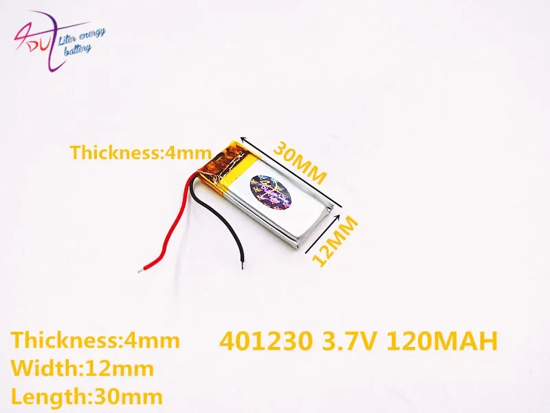 [SD] 401230 3.7V,120MAH,401233 Polymer lithium ion / Li-ion battery for TOY,POWER BANK,GPS,mp3,mp4,cell phone,speaker