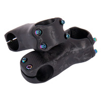 Stem Carbon Road Mountain Bike Stem 6/17 Degree 31.8mm for Carbon Fiber Handlebars UD Textured Bare Carbon Unpainted