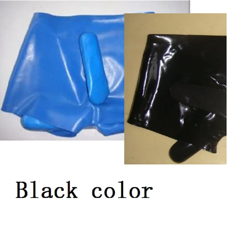 Latex shorts briefs ball penis sheath anal mould sheath boxers pants with egg condom