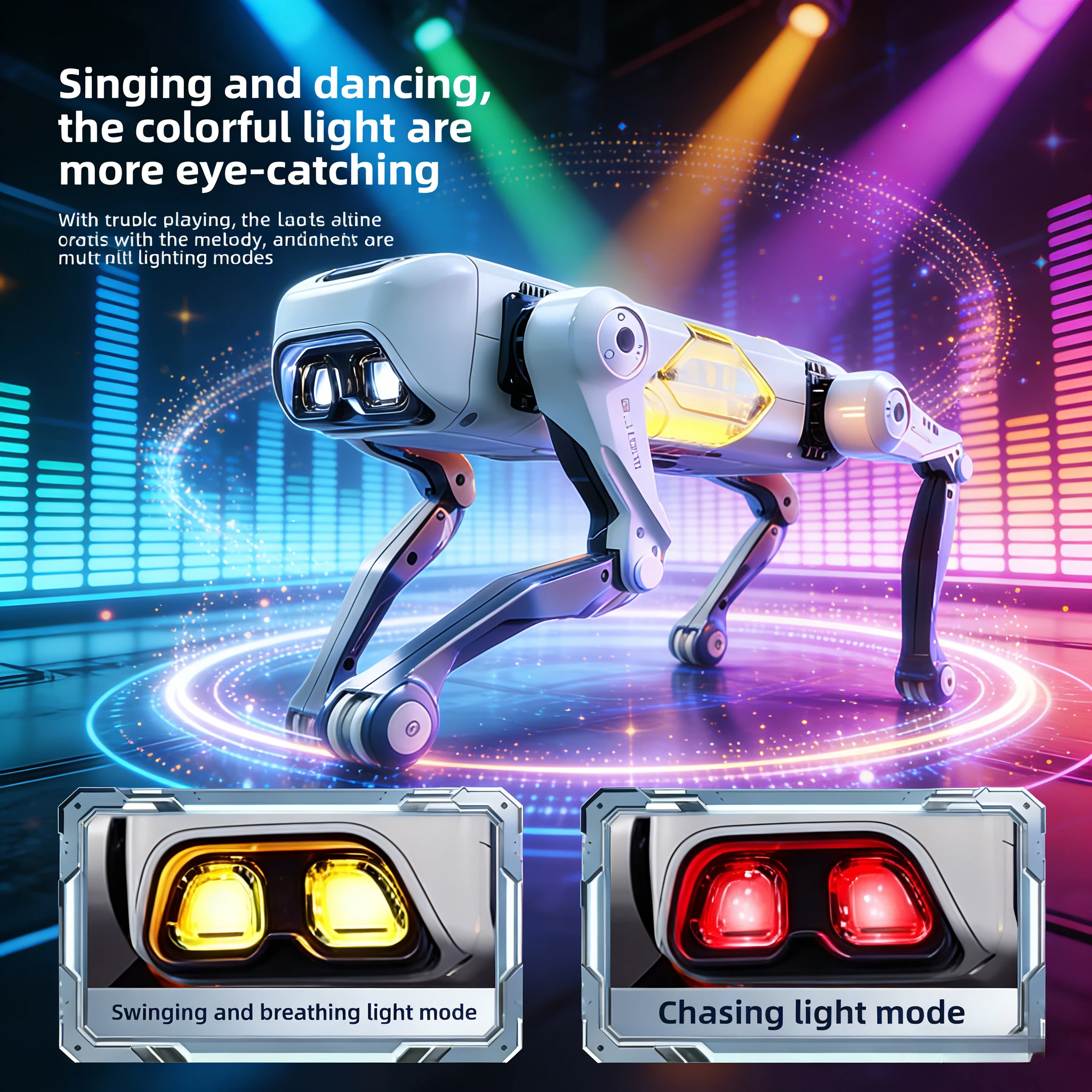 ✨   หุ่นยนต์สุนัขไบโอนิค AI สำหรับการเลี้ยงลูกแบบวิทยาศาสตร์ |   ของเล่นสุนัขกลไกควบคุมด้วยเสียงอัจฉริยะ