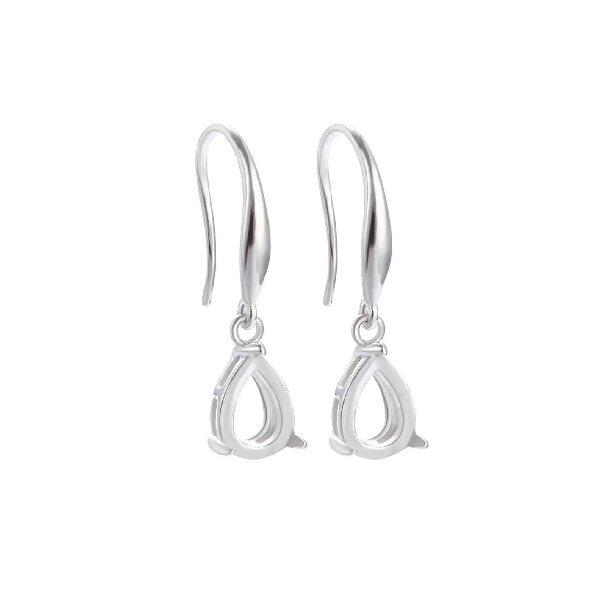 

Earring Base for 6x8mm/7x9mm/8x10mm Teardrop Cabochons Gold Plated 925 Silver Earring Blank Earring Setting