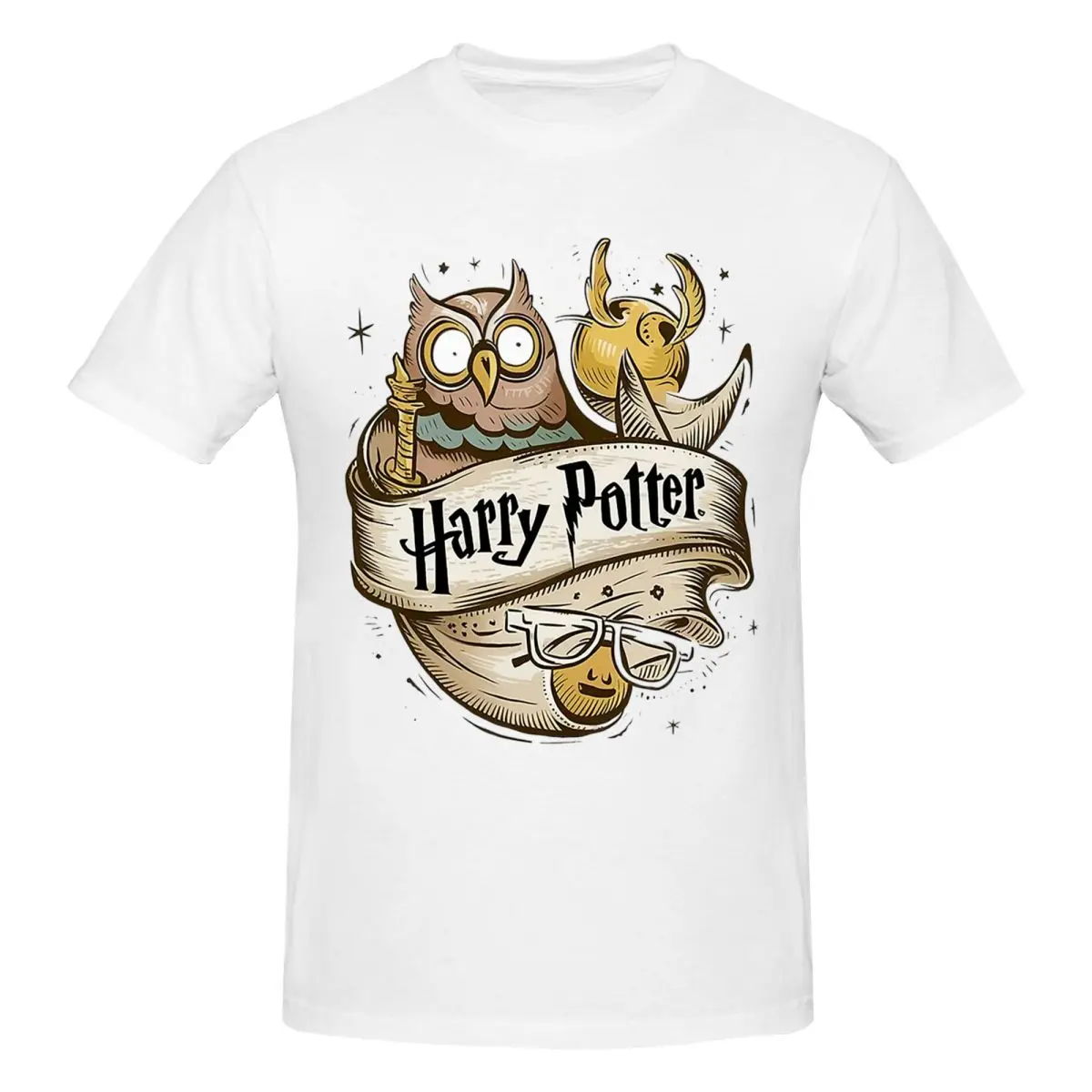 Harryeds Potters Wizards Classic T-Shirt Shirt Men's Pure Cotton Novelty T-shirt