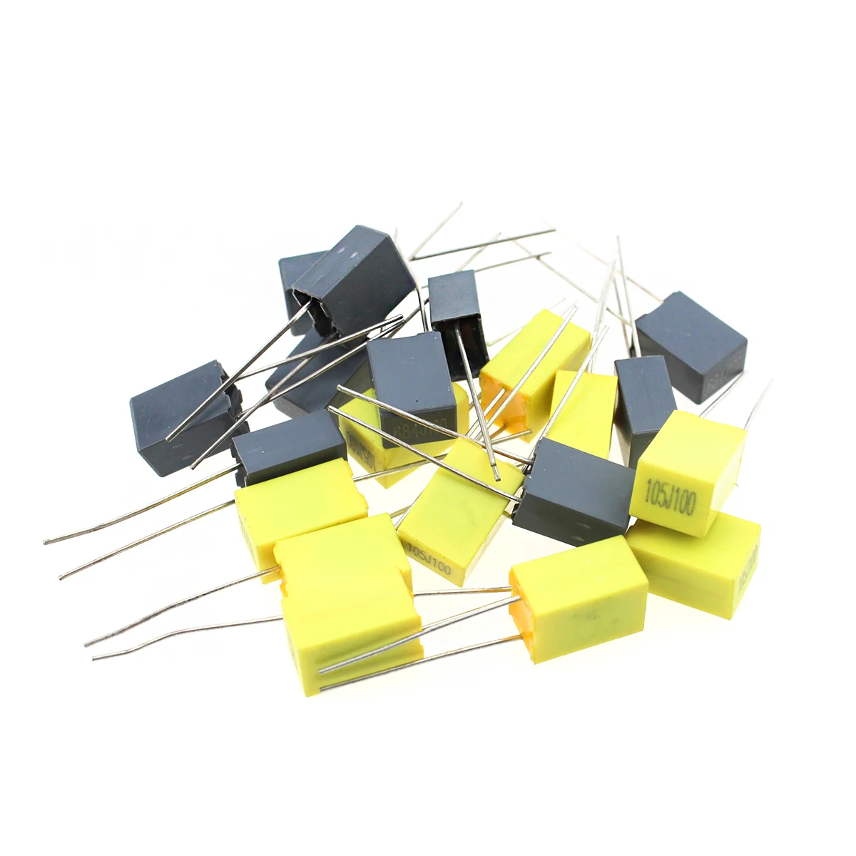 24Values 240pcs Capacitor Assorted Kit 63V-100V Metallized Polyester Correction Capacitors Set 1nF-1uF